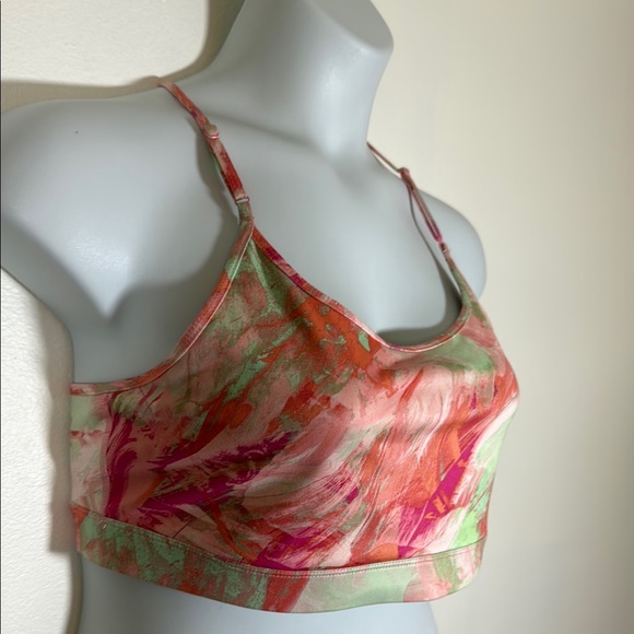 Ideology Pink Shock Tie Dye Low Impact Sports Bra SKU 0034 - Picture 3 of 12